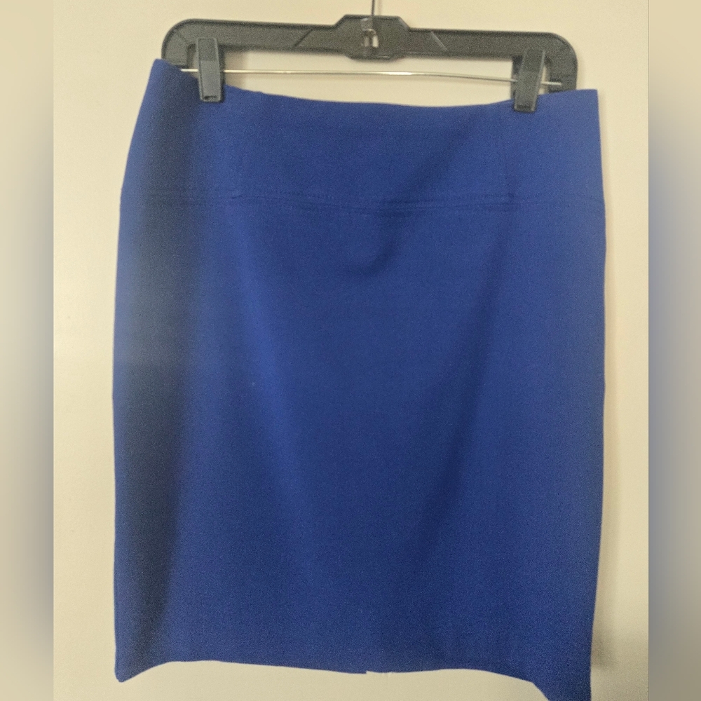 New York & Company Cobalt Pencil Skirt